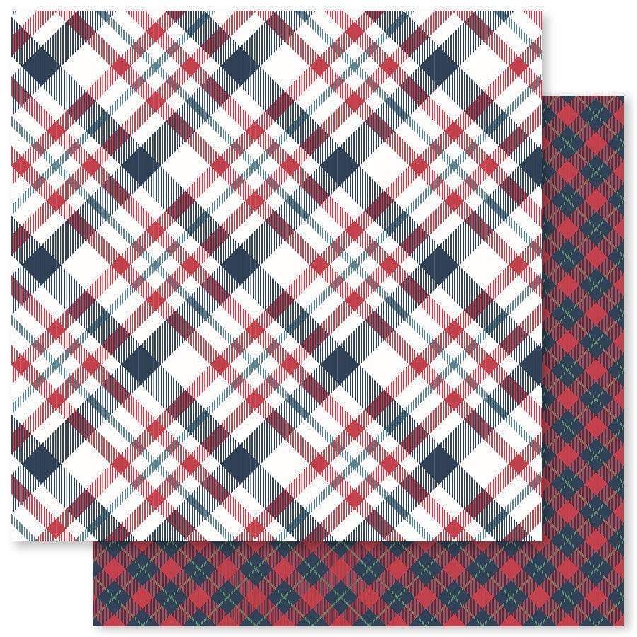 Winter Plaid A 12x12 Paper (12pc Bulk Pack) 22849 - Paper Rose Studio
