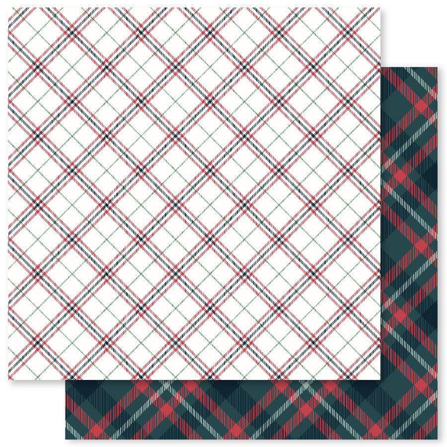 Winter Plaid C 12x12 Paper (12pc Bulk Pack) 22855 - Paper Rose Studio