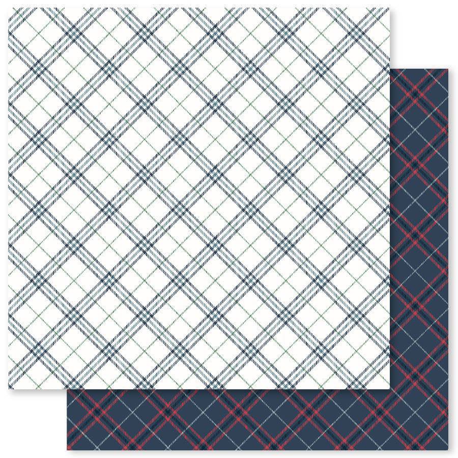 Winter Plaid E 12x12 Paper (12pc Bulk Pack) 22861 - Paper Rose Studio