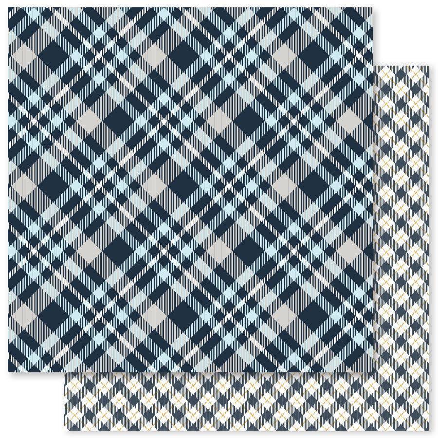 Winter Woodland Plaids A 12x12 Paper (12pc Bulk Pack) 23881 - Paper Rose Studio
