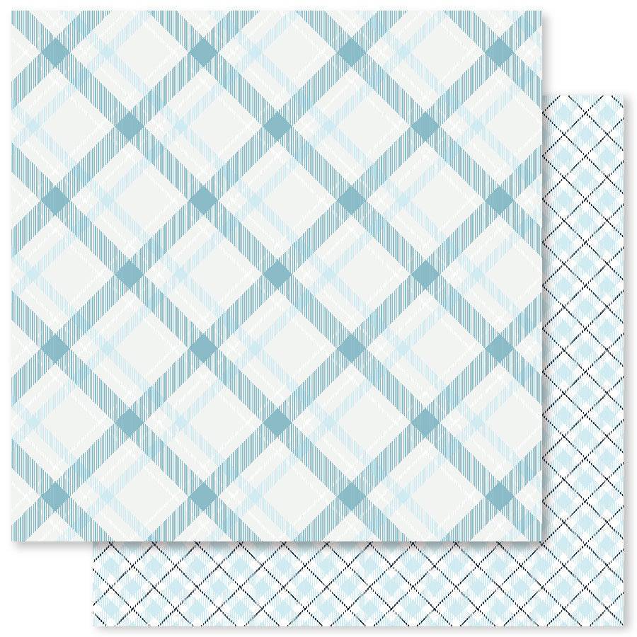 Winter Woodland Plaids D 12x12 Paper (12pc Bulk Pack) 23890 - Paper Rose Studio
