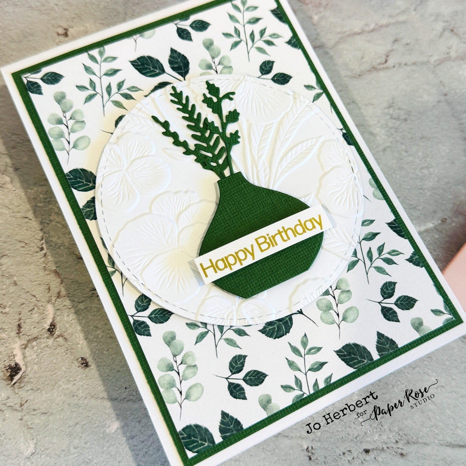 Dear Emma Die Cut & Embossed Card - Jo Herbert