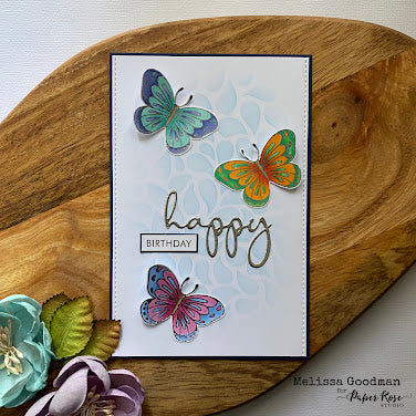 Foiled Stella Butterfly - Melissa Goodman