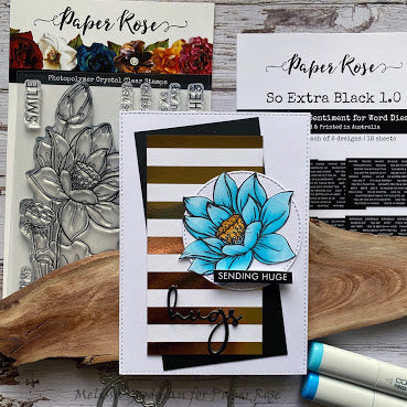 Lotus Bouquet with Foiled Paper - Melissa Goodman