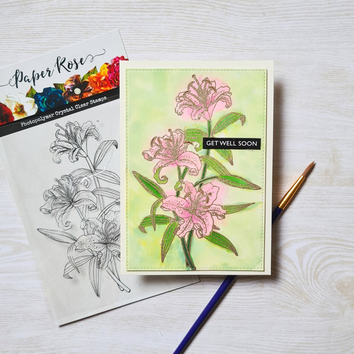 Lily Bouquet Card - Kelly Bates