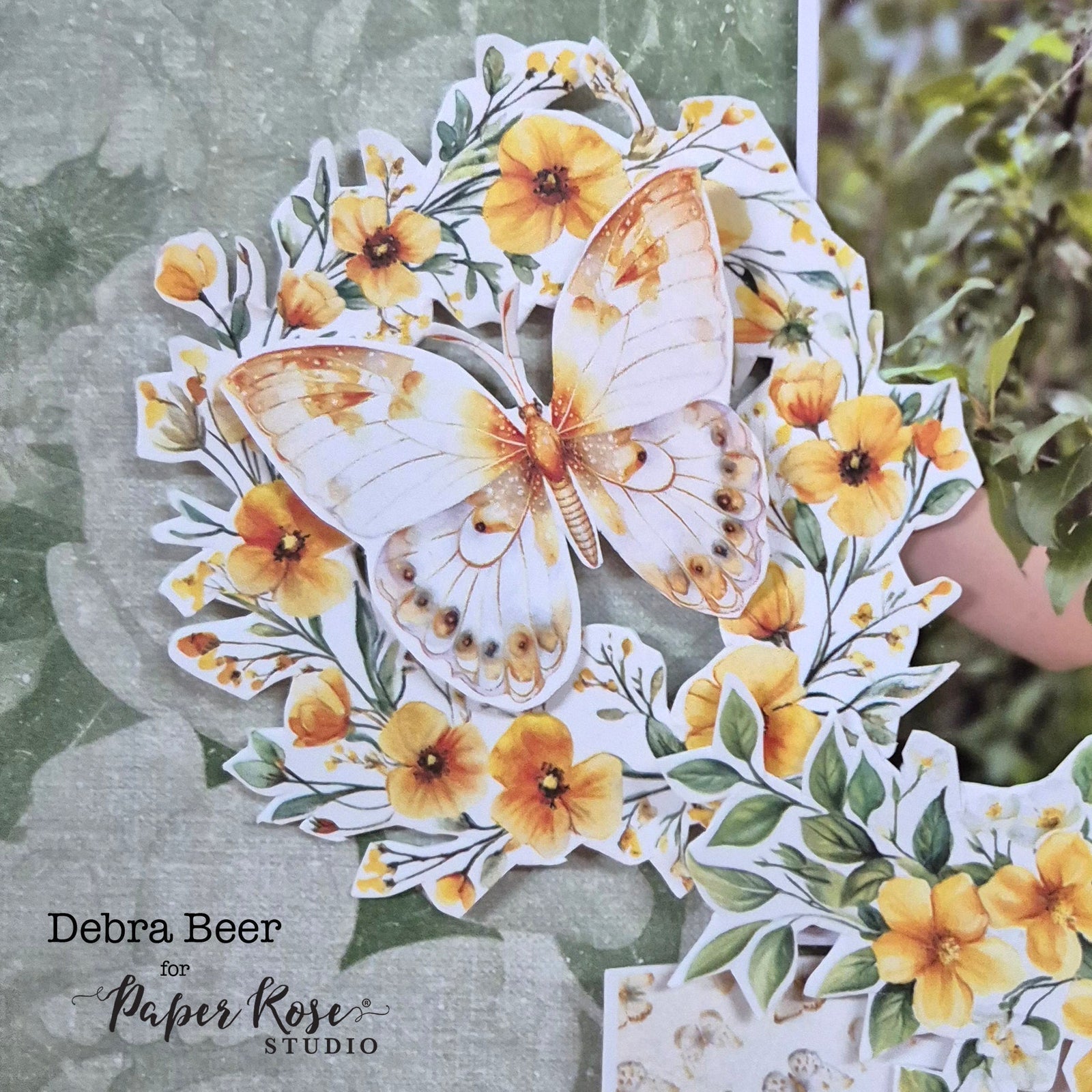 Bees & Butterflies Scrapbook Layouts - Debra Beer