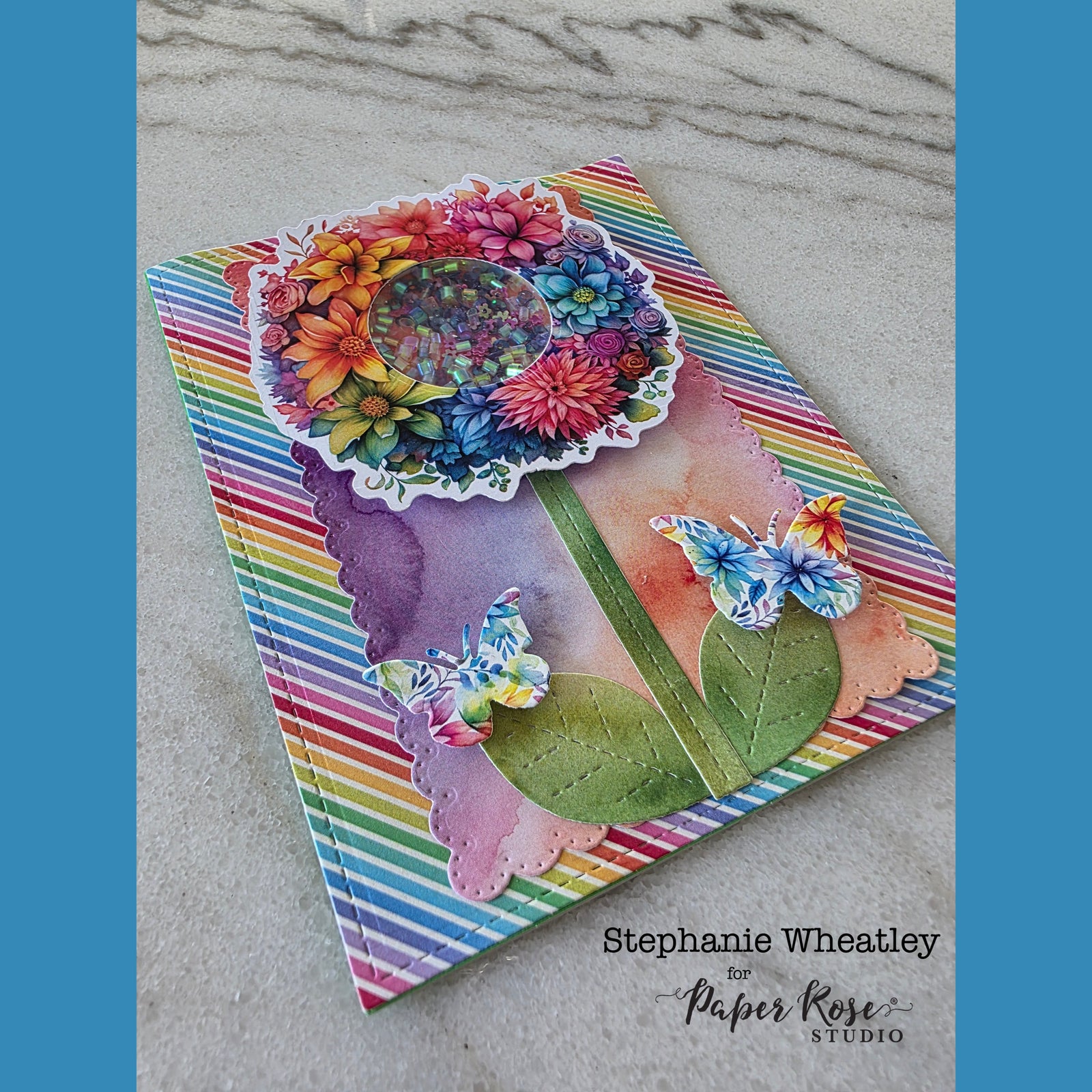 Rainbow Twirl Greeting Cards - Stephanie Wheatley