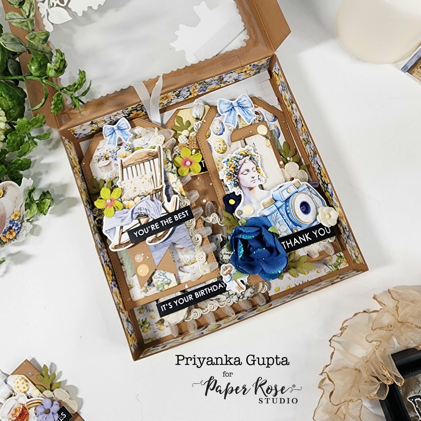 Rustic Spring Gift Tags & Box - Priyanka Gupta
