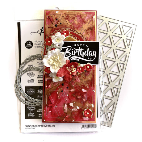 Alcohol Ink Birthday Card - Tania RIdgwell