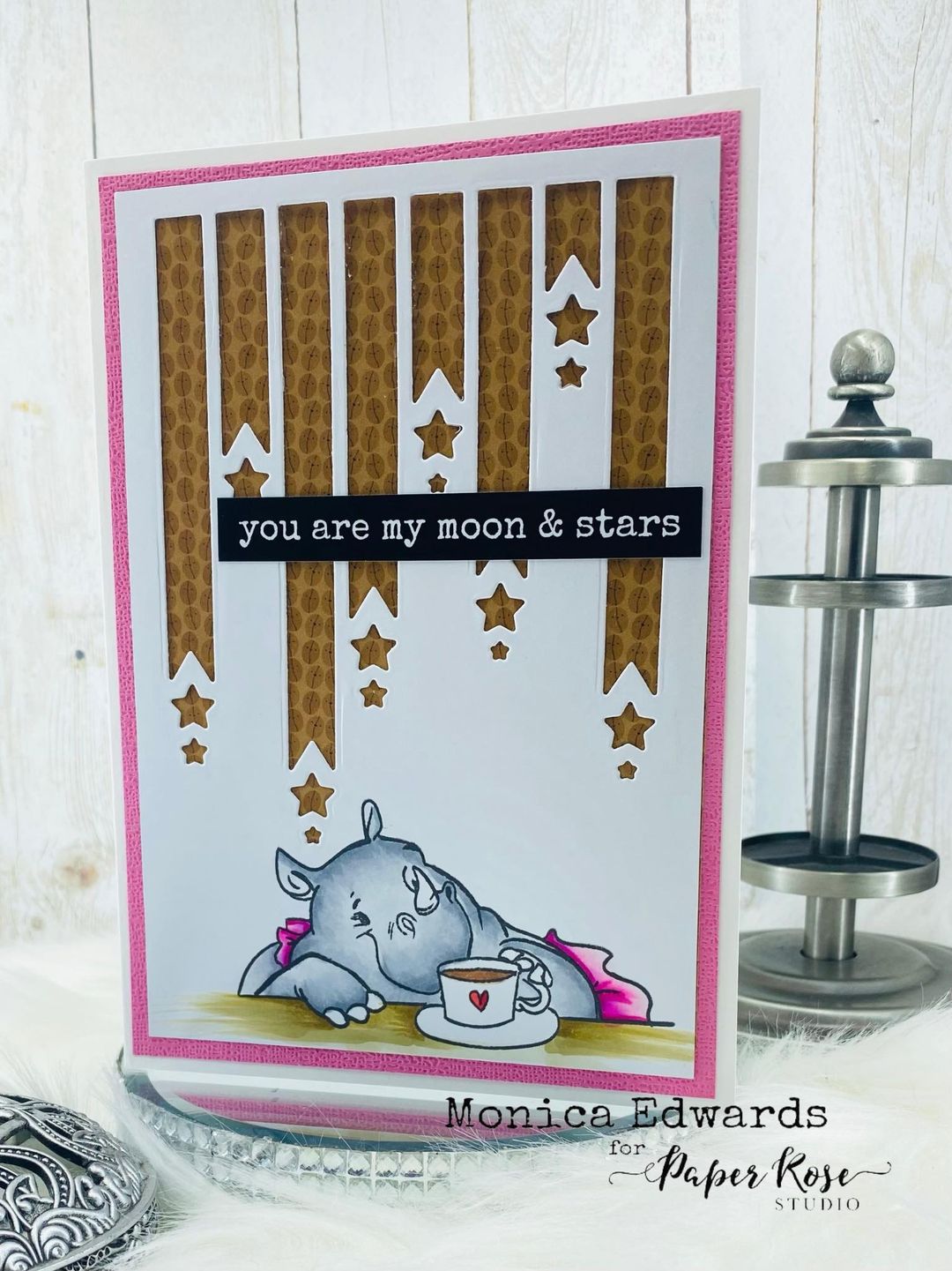 You Are My Moon & Stars Card - Monica Edwards