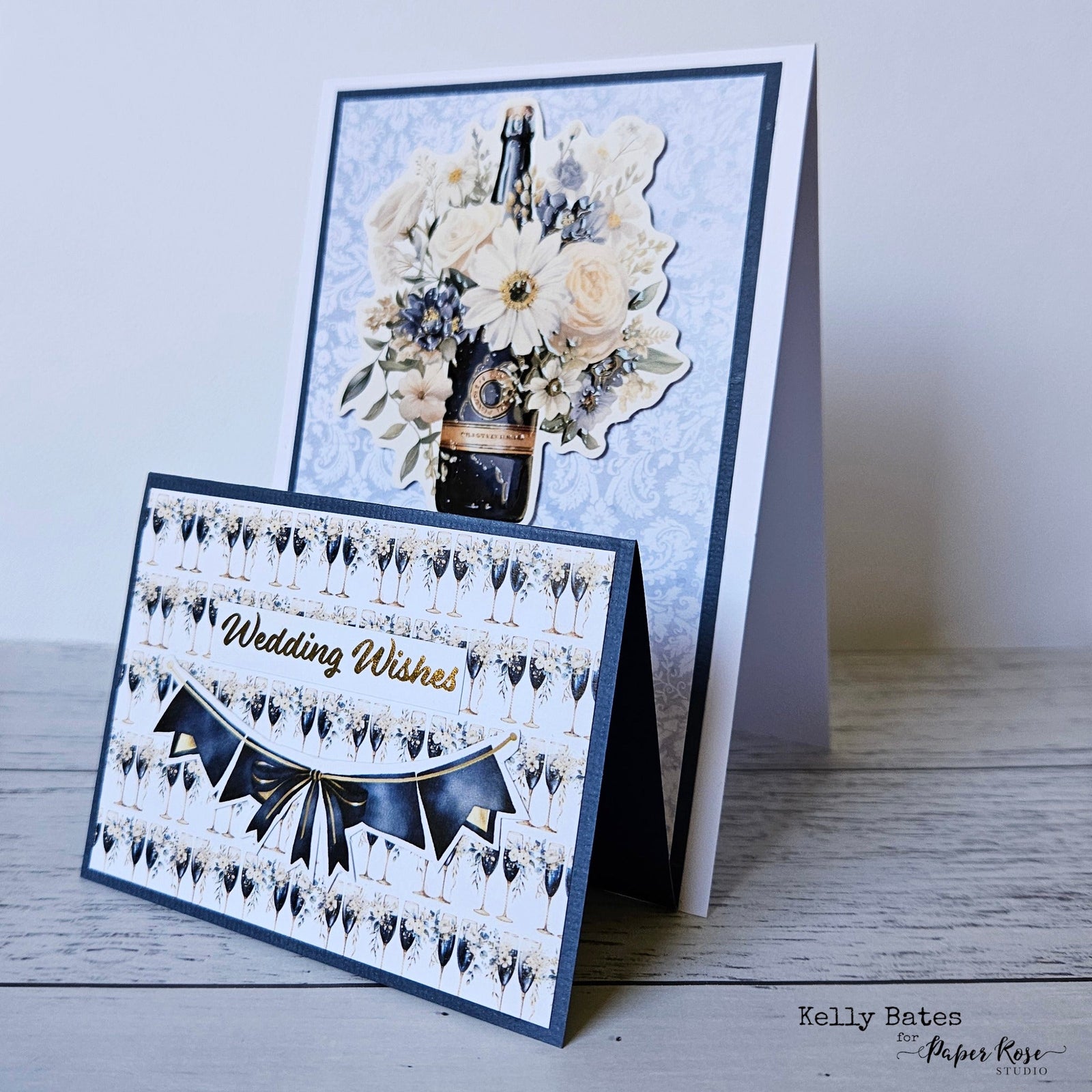 Wedding Blooms Easel Card - Kelly Bates