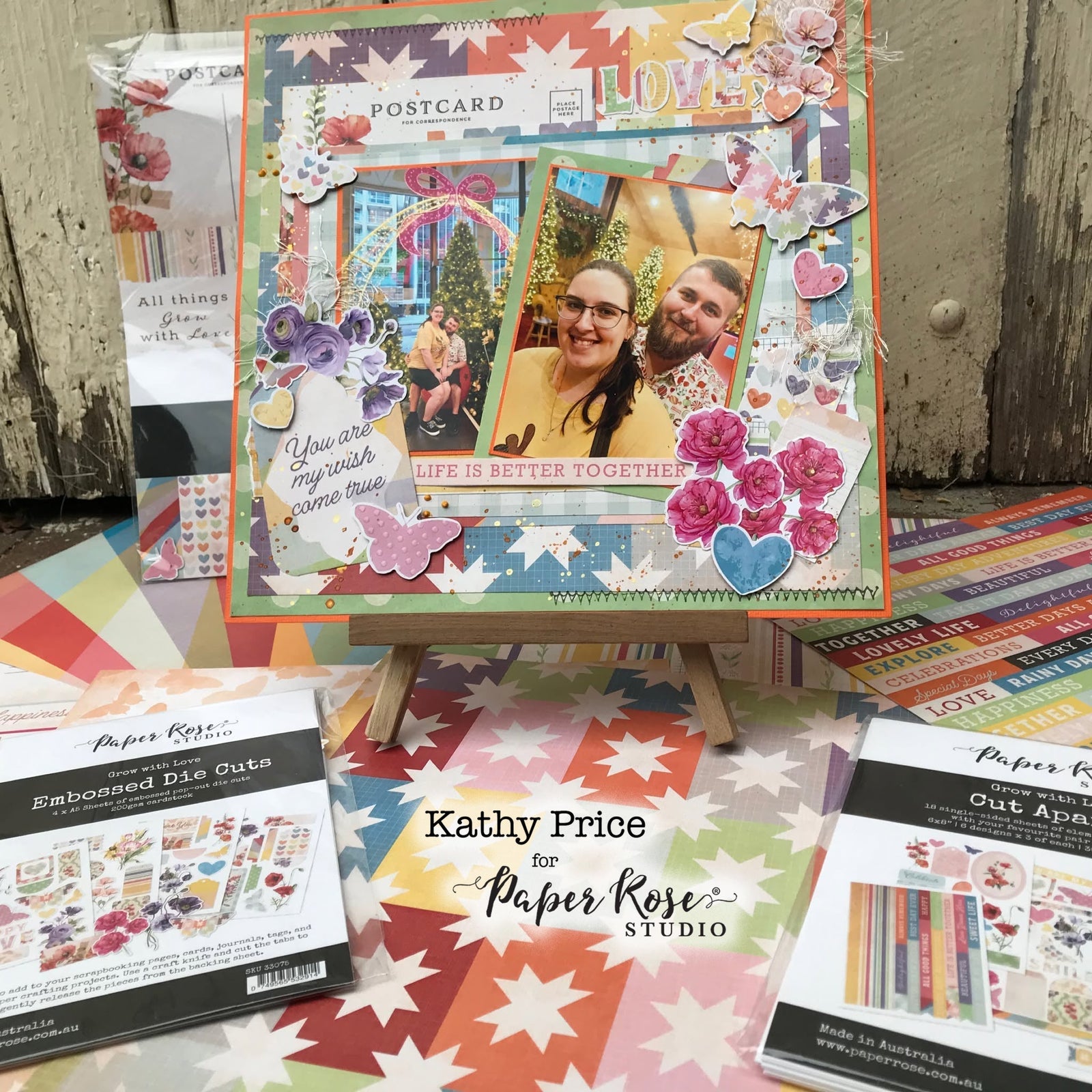 Grow With Love Scrapbook Layout - Kathy Price