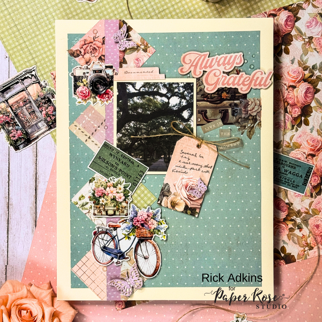 Afternoon in the Park Scrapbook Layout - Rick Adkins