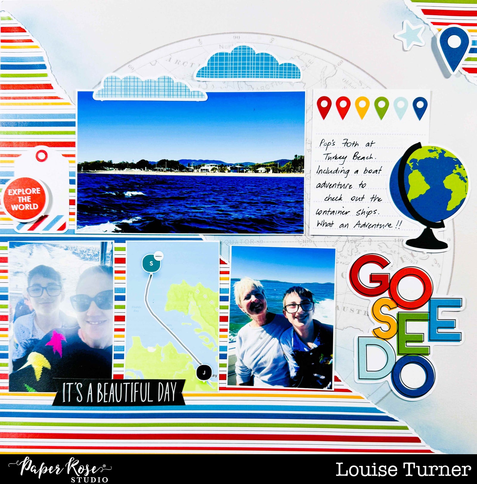 Are We There Yet Scrapbook Layout - Louise Turner