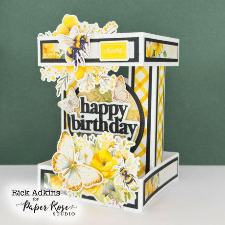 Bees & Butterflies Double Pillar Column Card - Rick Adkins