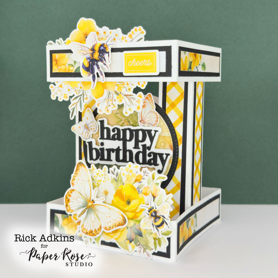 Bees & Butterflies Double Pillar Column Card - Rick Adkins