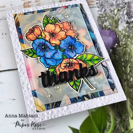 Blossom Bouquet Stamped Cards - Anna Mahtani