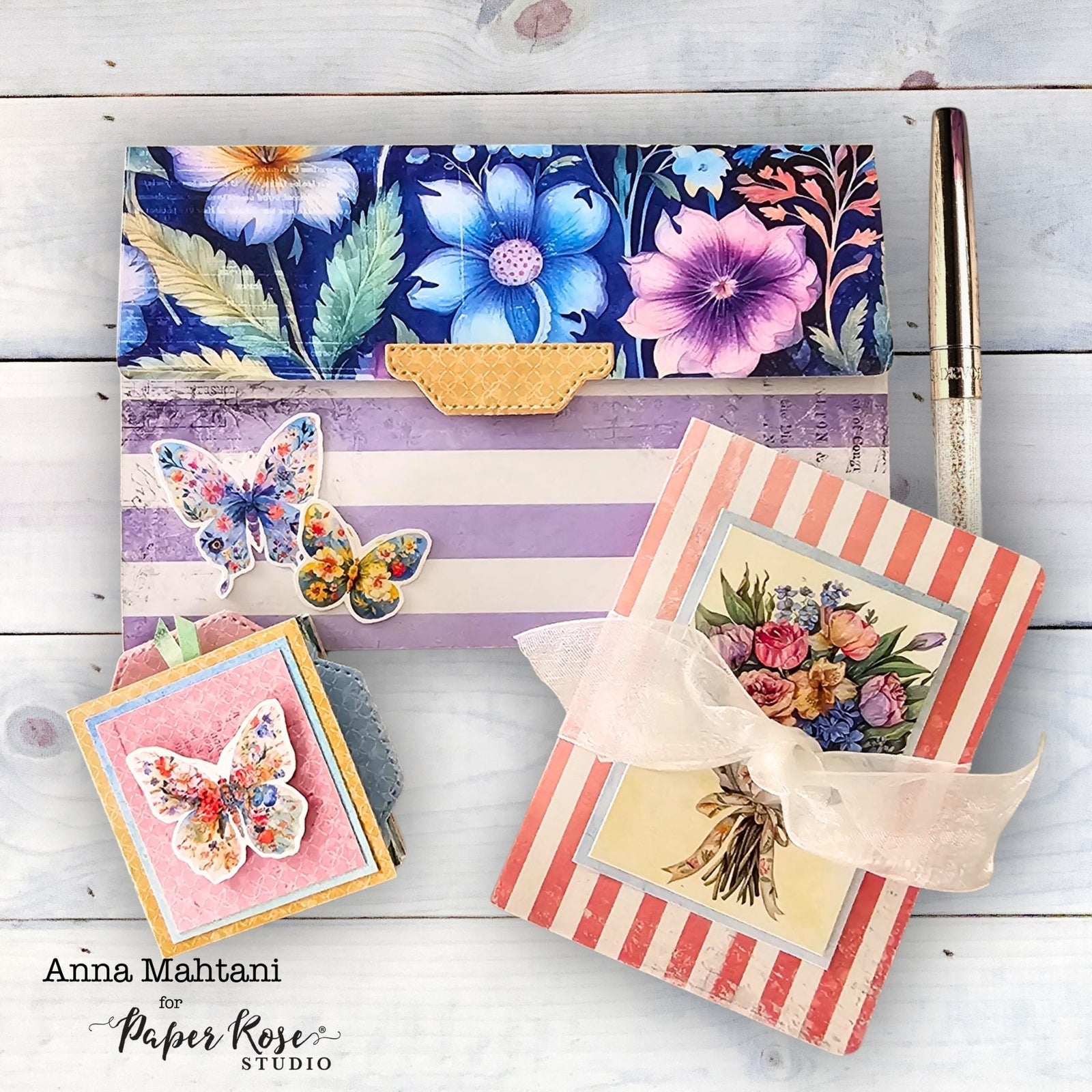 Botanical Blooms Mini Albums & Folio - Anna Mahtani