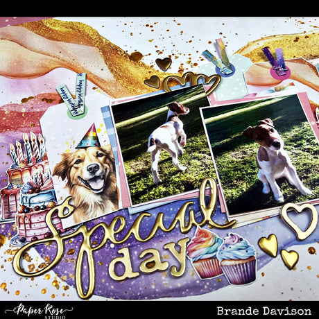 Birthday Fun Scrapbook Layout - Brande Davison