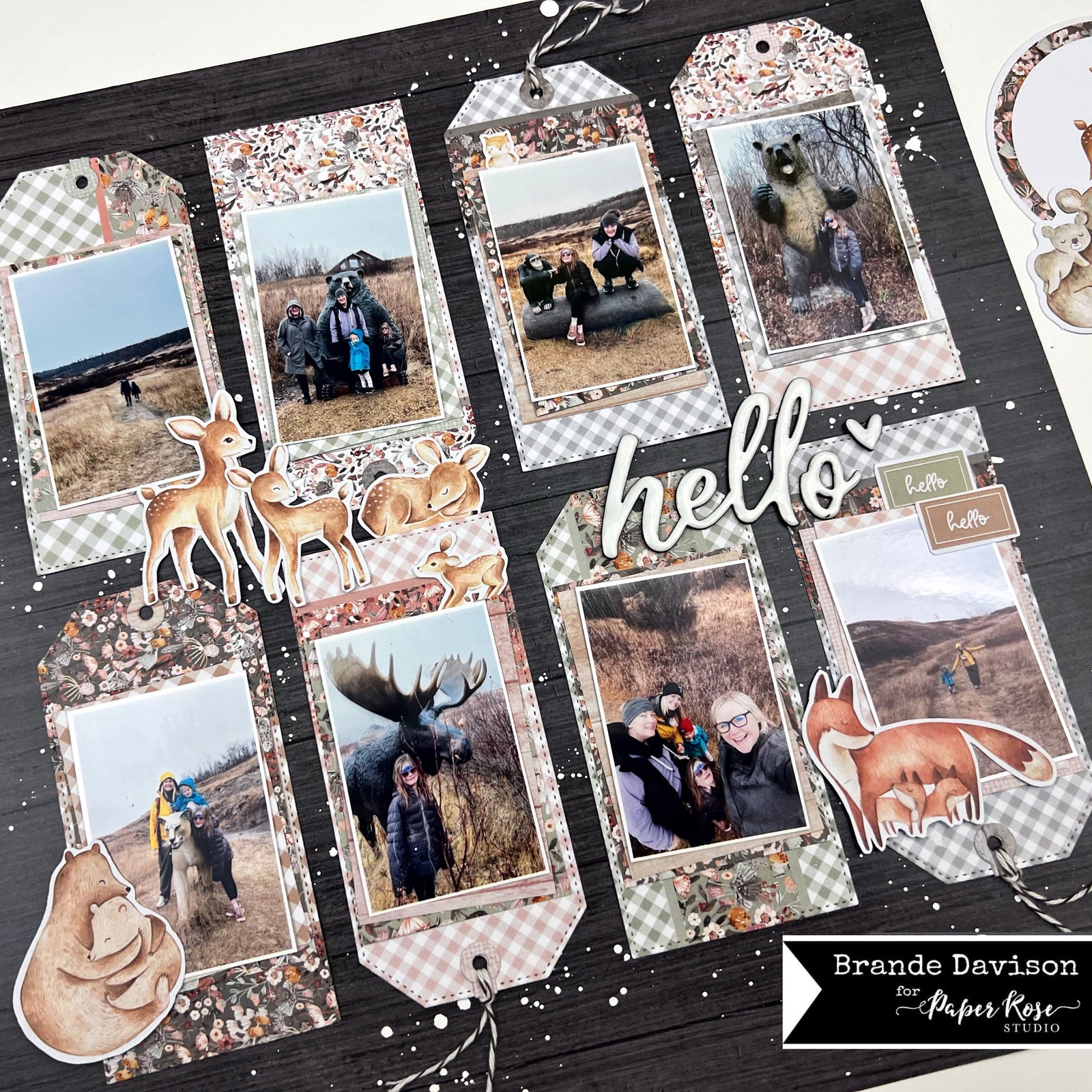Woodland Friends Scrapbook Layout - Brande Davison