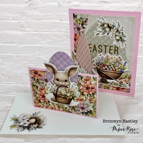 Easter Village Zig-Zag Card - Bronwyn Eastley