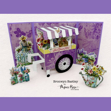 Flower Cart Card - Bronwyn Eastley