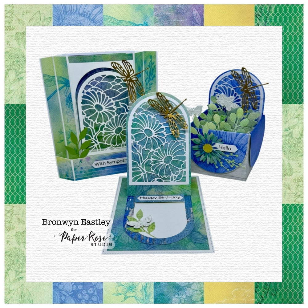 Nesting Arches Fancy Fold Cards - Bronwyn Eastley