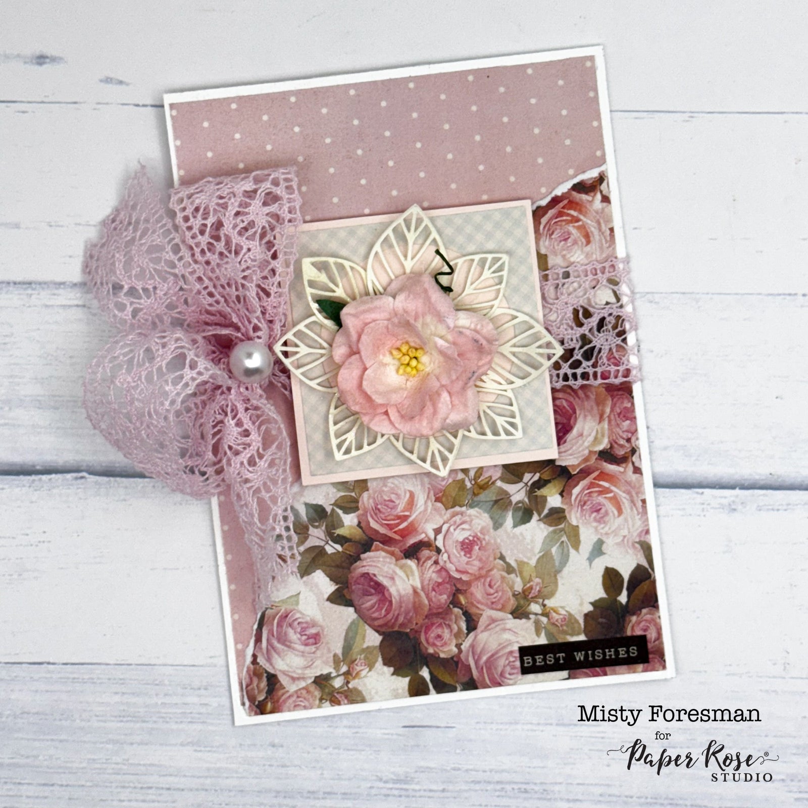 Floral Best Wishes Card - Misty Foresman