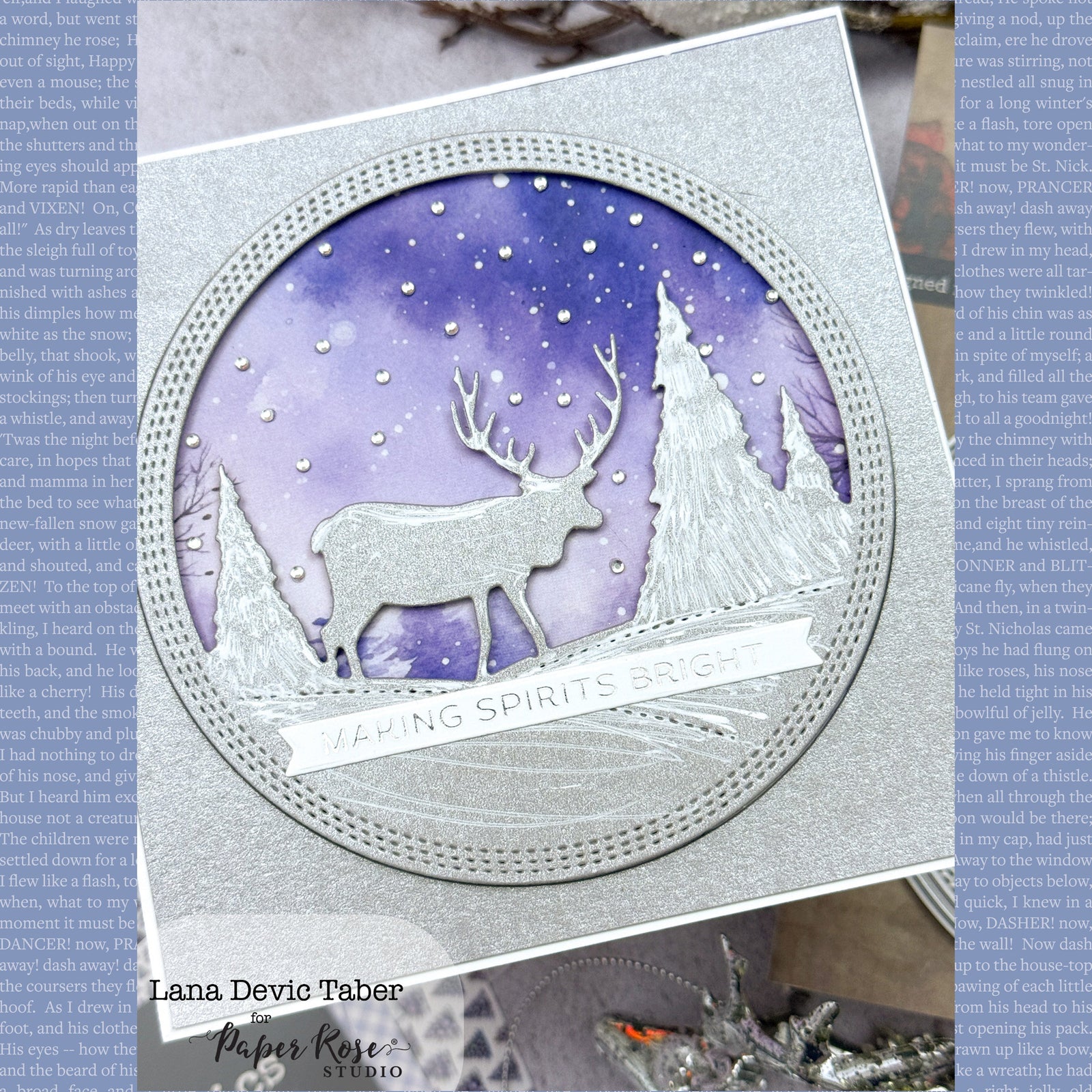 Enchanted Christmas Card - Lana D Taber