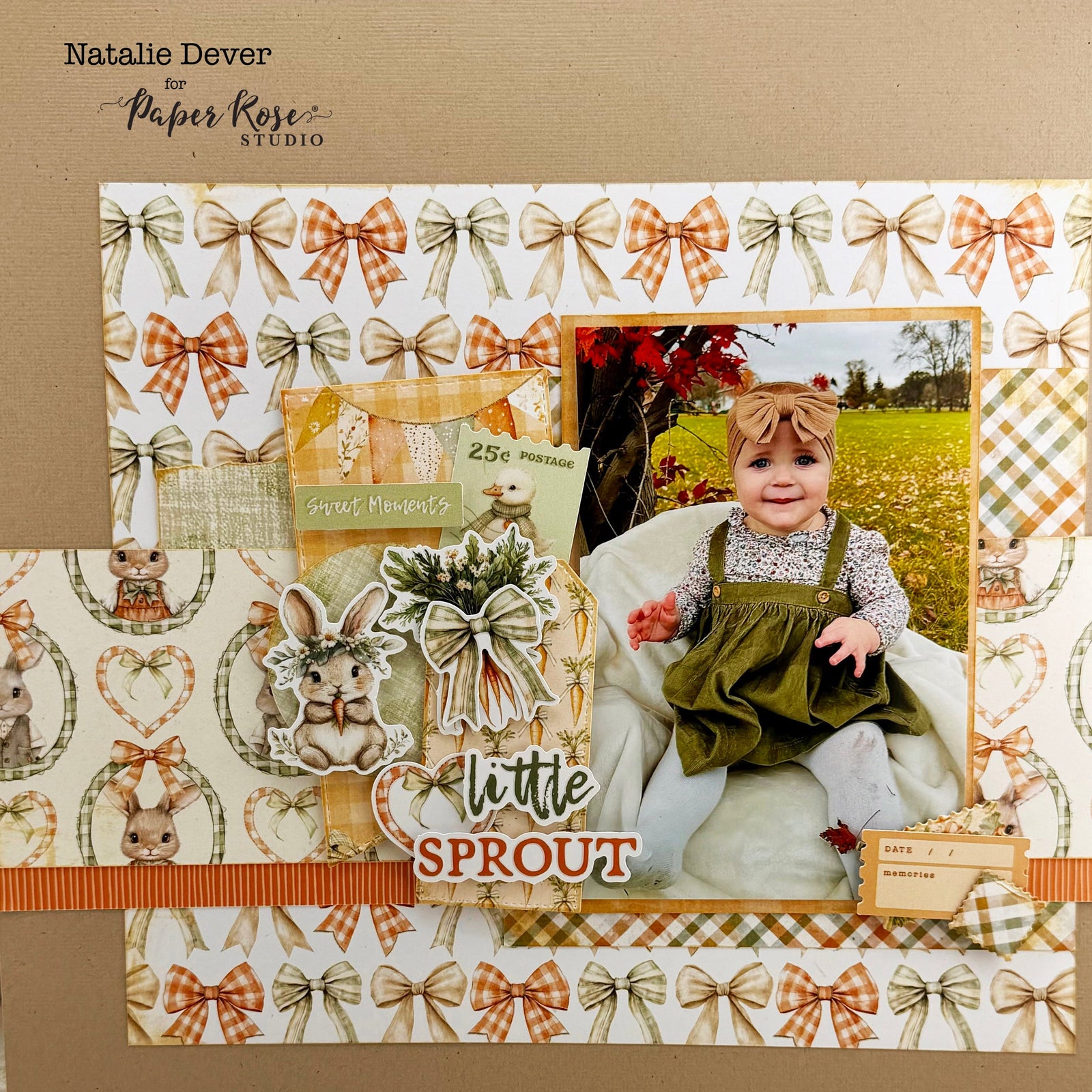 Carrot Patch Scrapbook Layout - Natalie Dever