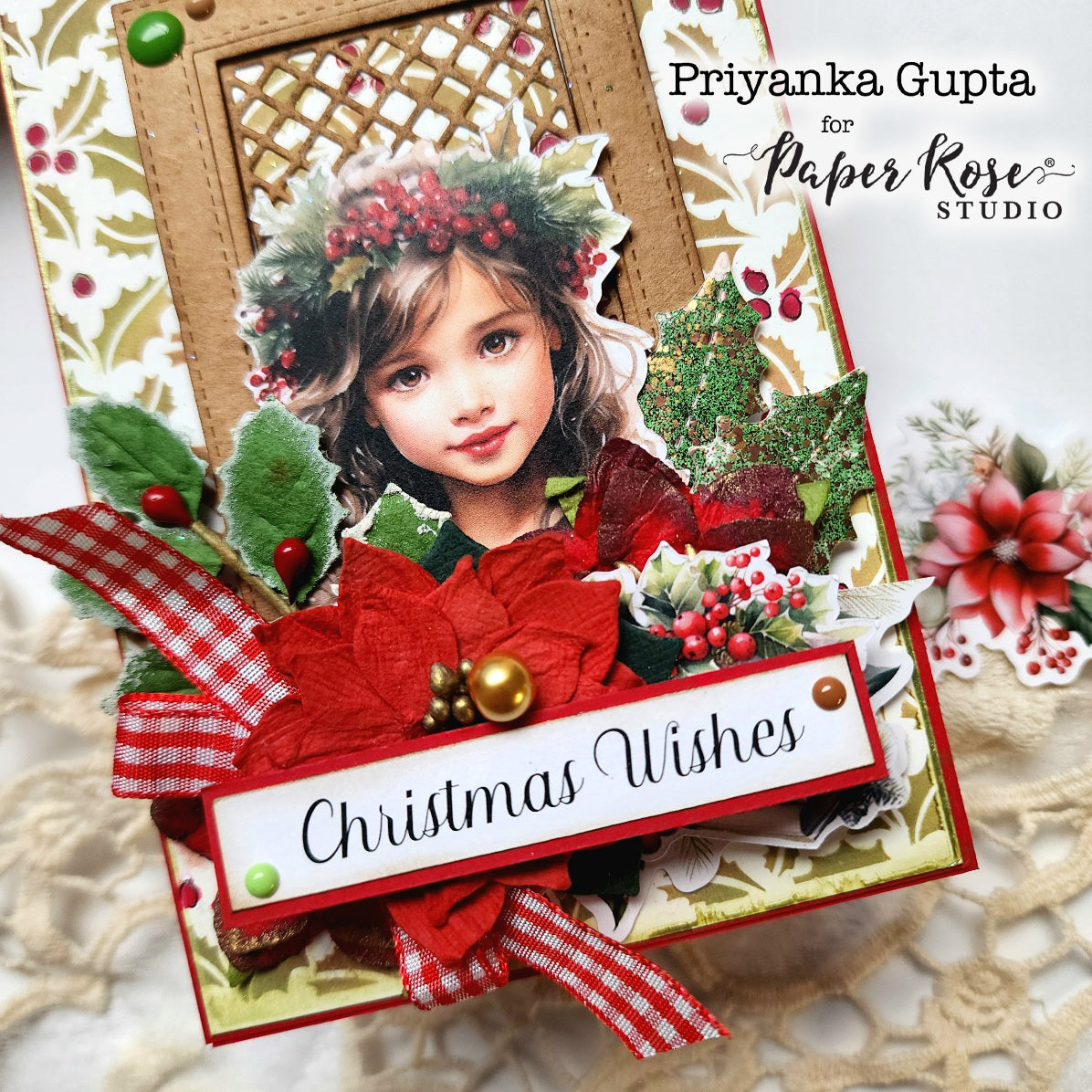 Christmas Time Stenciled Cards - Priyanka Gupta