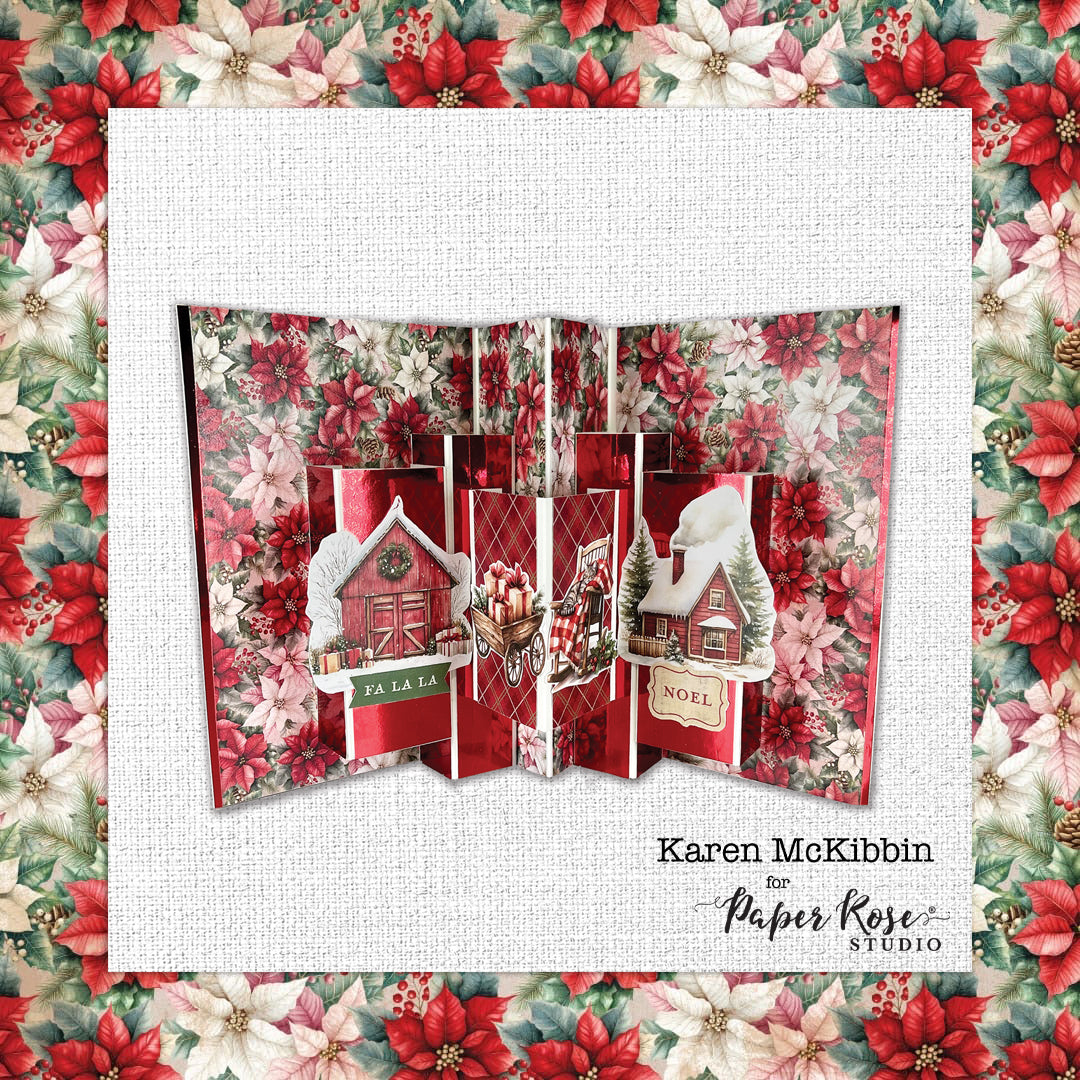 Christmas Tree Farm Fancy Fold Card - Karen McKibbin