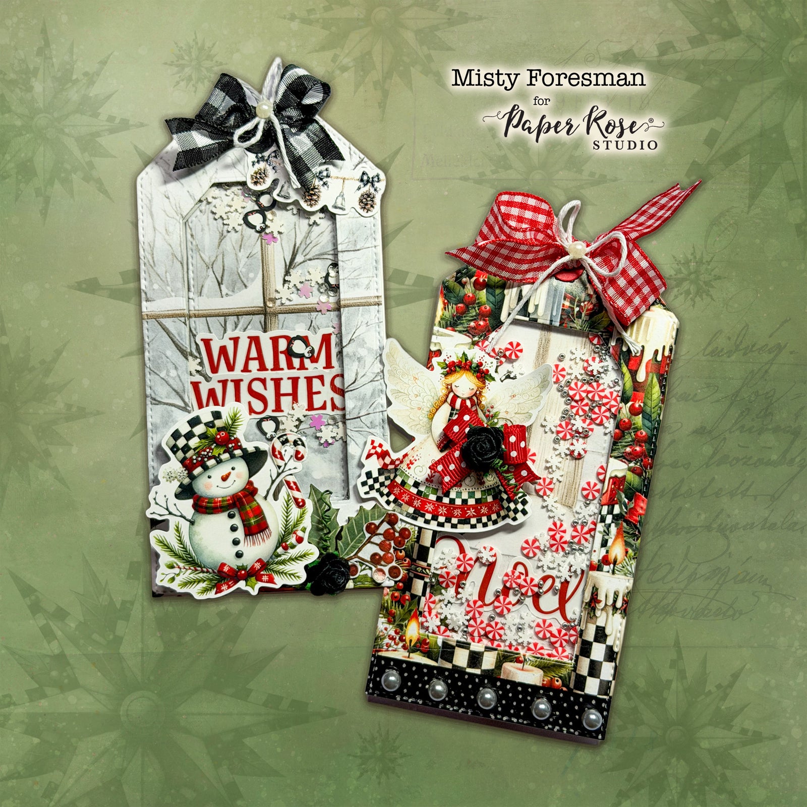 Christmas Wishes Shaker Gift Tags - Misty Foresman