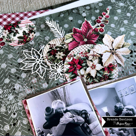 Christmas Holly Scrapbook Layout - Brande Davison