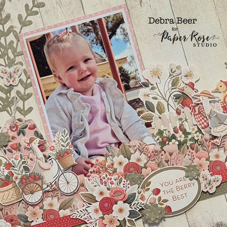 Strawberry Friends Layout - Debra Beer