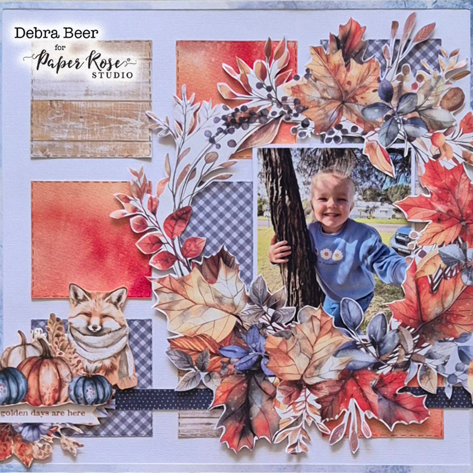 Golden Days Scrapbook Layout - Debra Beer