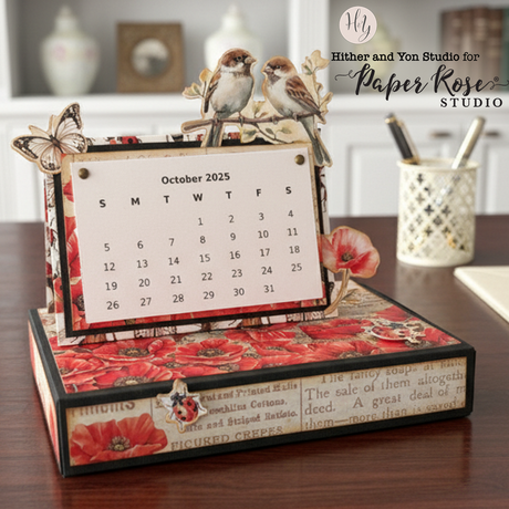 Poppy Garden Desktop Calendar - DJ Baker