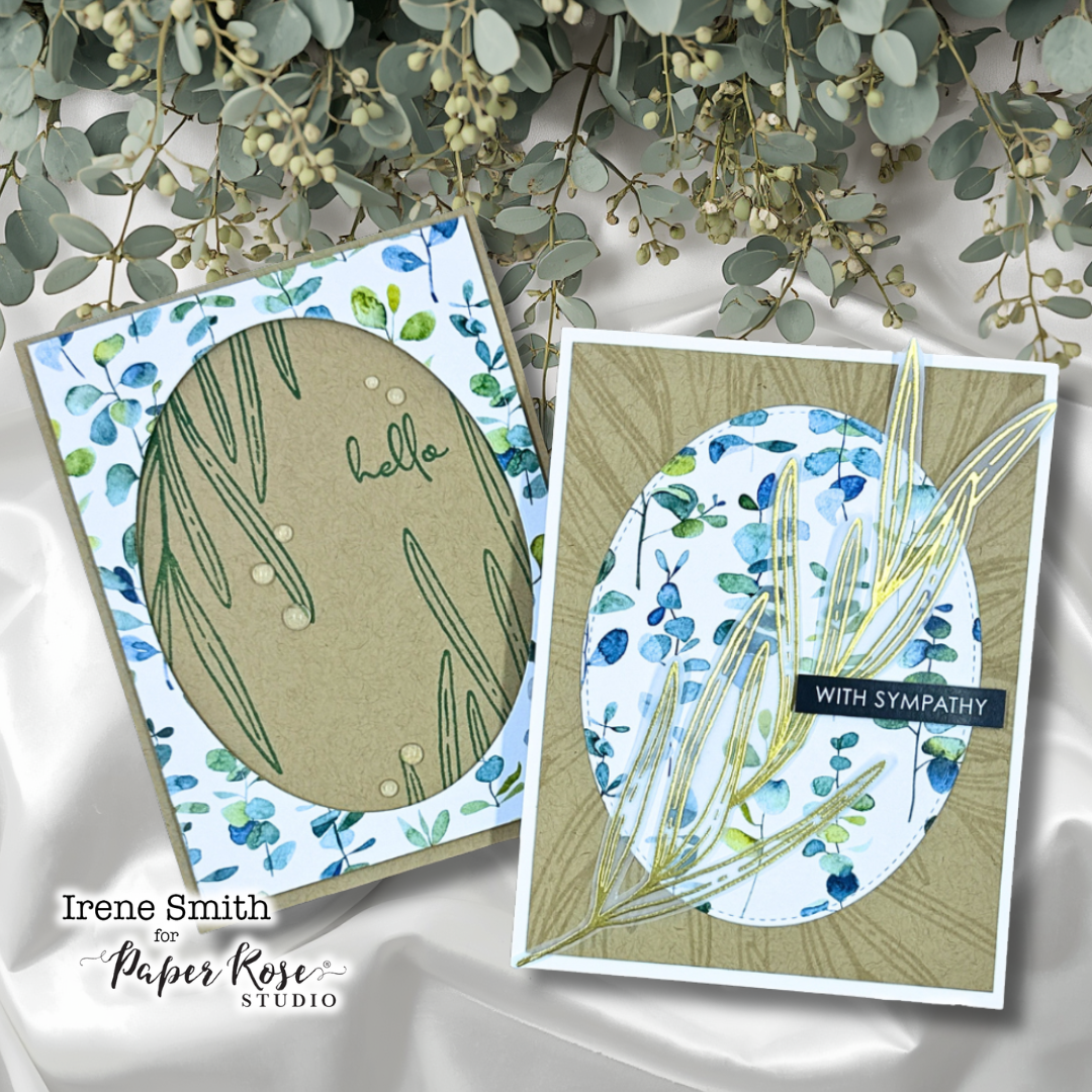 Eucalyptus Dance Stamped Cards - Irene Smith