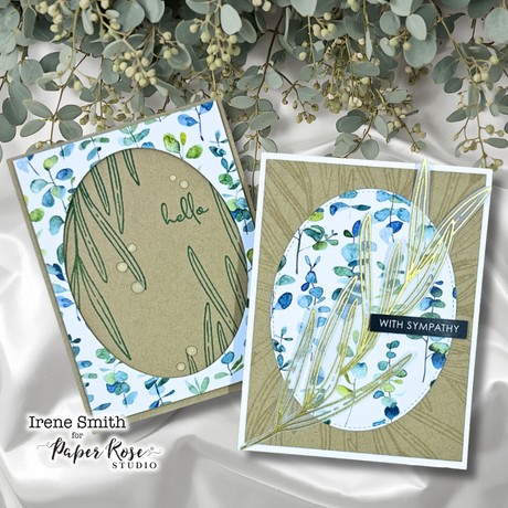 Eucalyptus Dance Stamped Cards - Irene Smith
