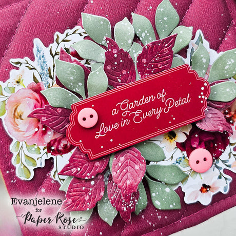 Vintage Rose Quilted Album - Evanjelene