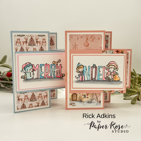 Fairytale Christmas Fancy Fold Cards - Rick Adkins