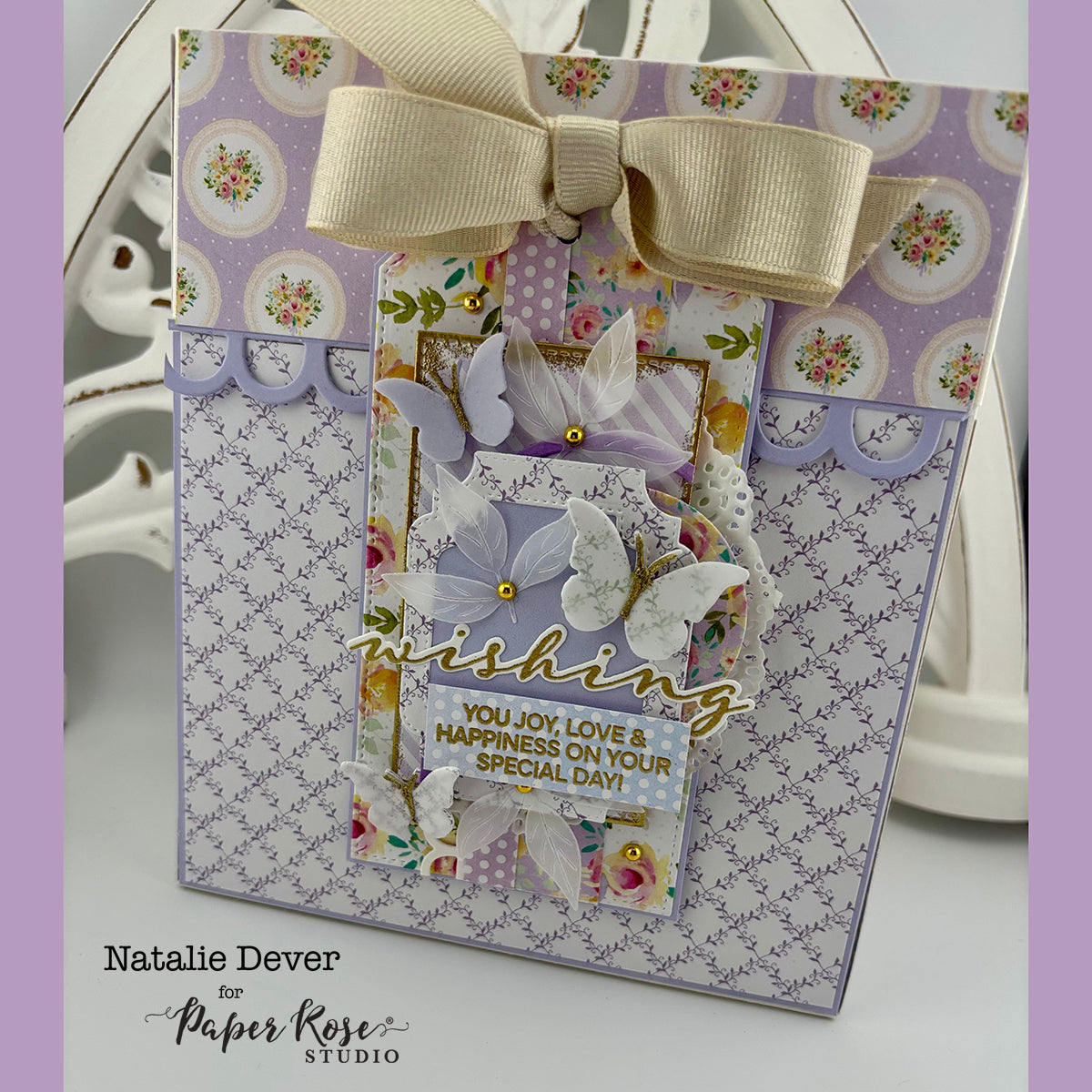 Pastel Patterns/Stacked Sentiments Gift Bag - Natalie Dever