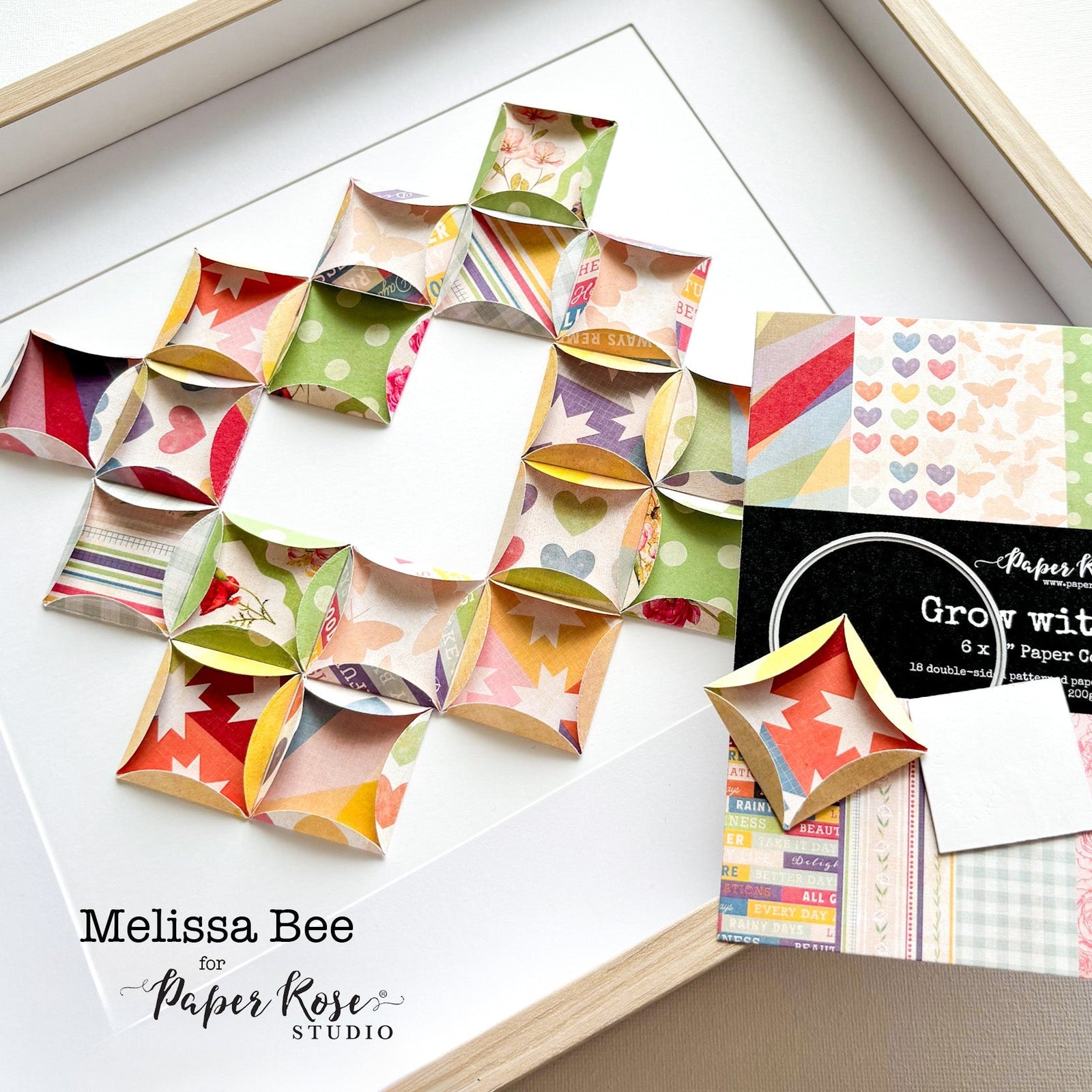 Grow With Love Framed Quilt Art - Melissa Bee