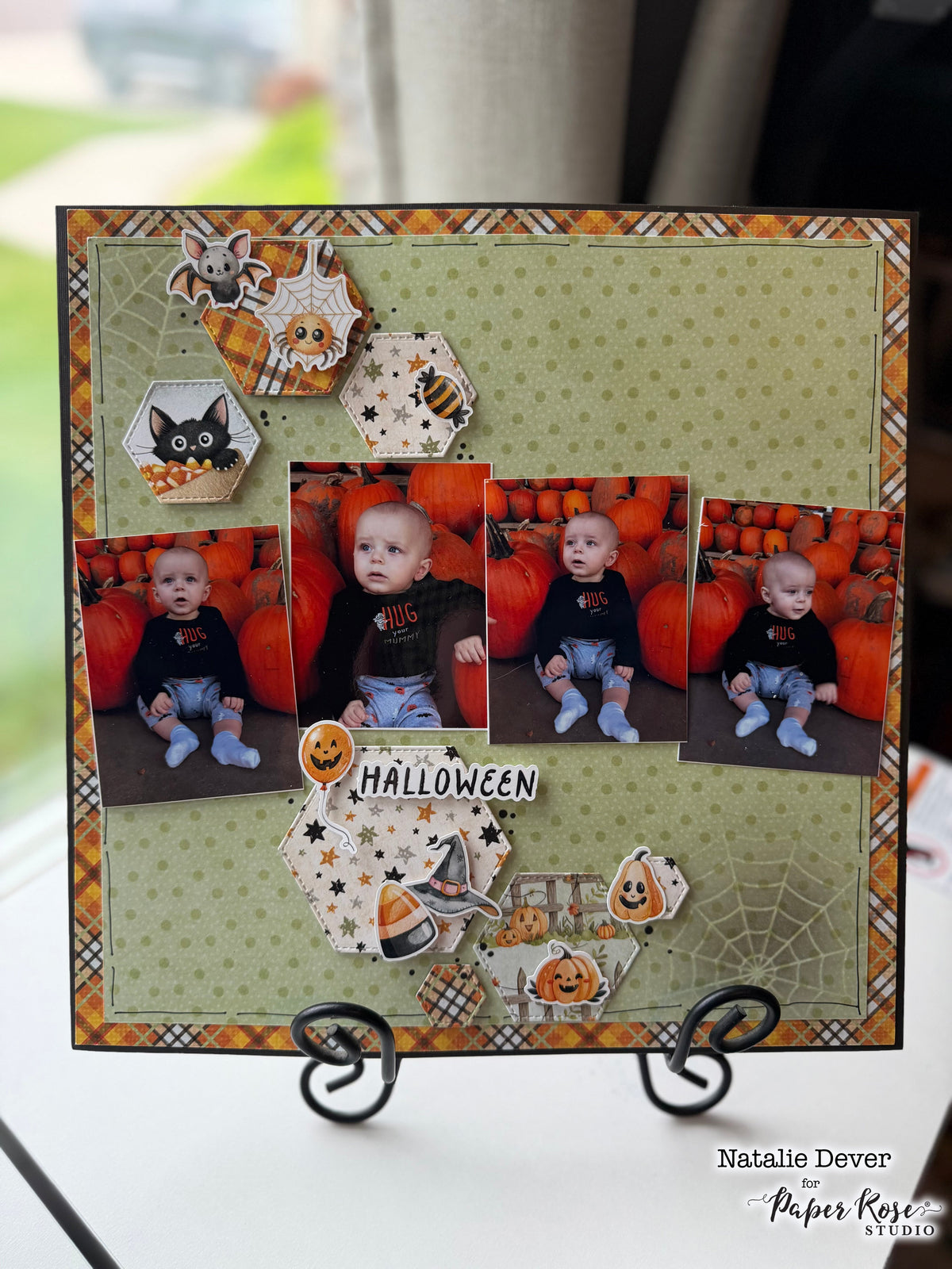 Halloween Harvest Scrapbook Layout - Natalie Dever