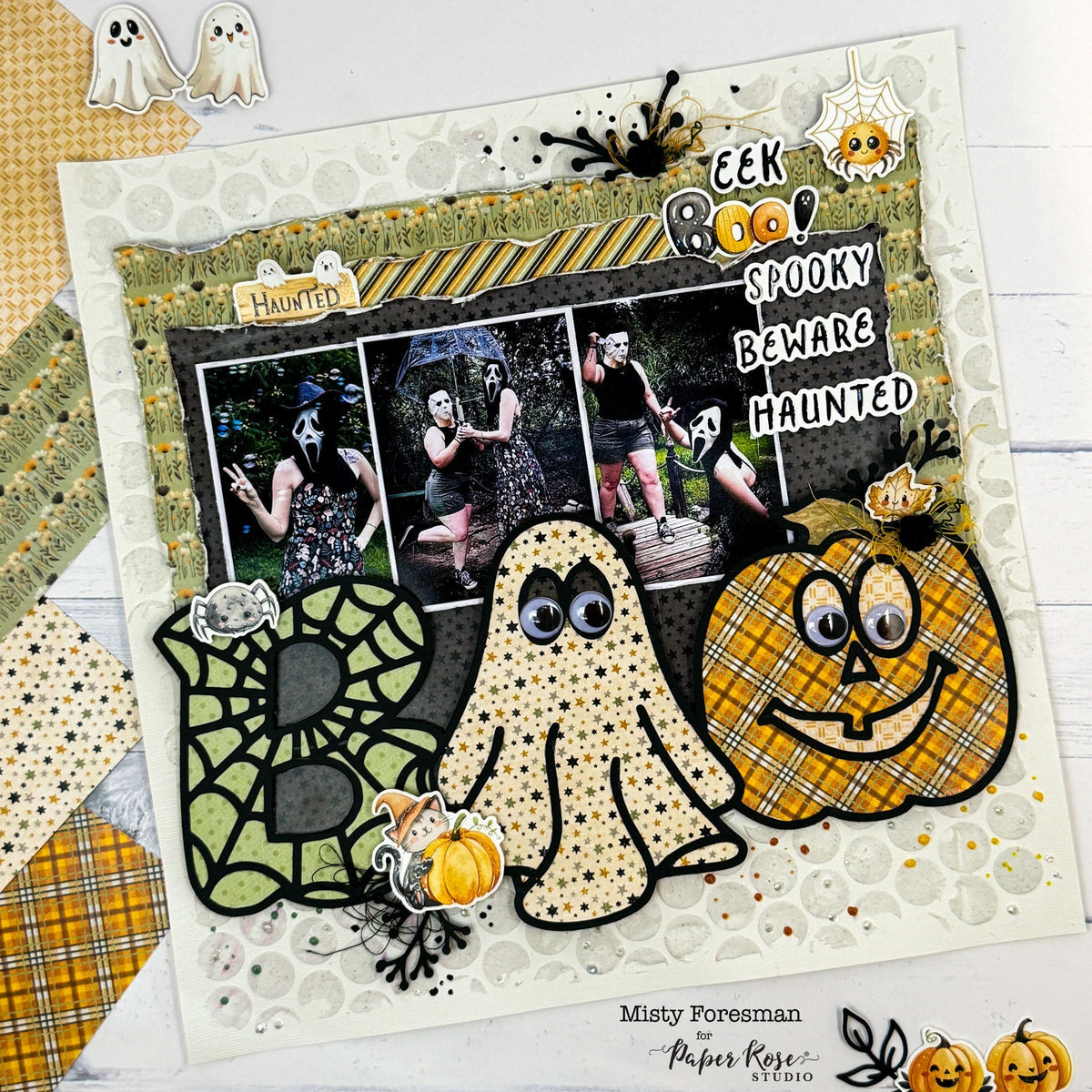 Halloween Harvest Scrapbook Layout - Misty Foresman