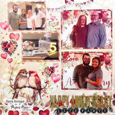 Heartwood House Scrapbook Layout - Sara Scraps