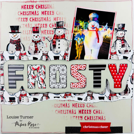 Holiday Fun Scrapbook Layout - Louise Turner