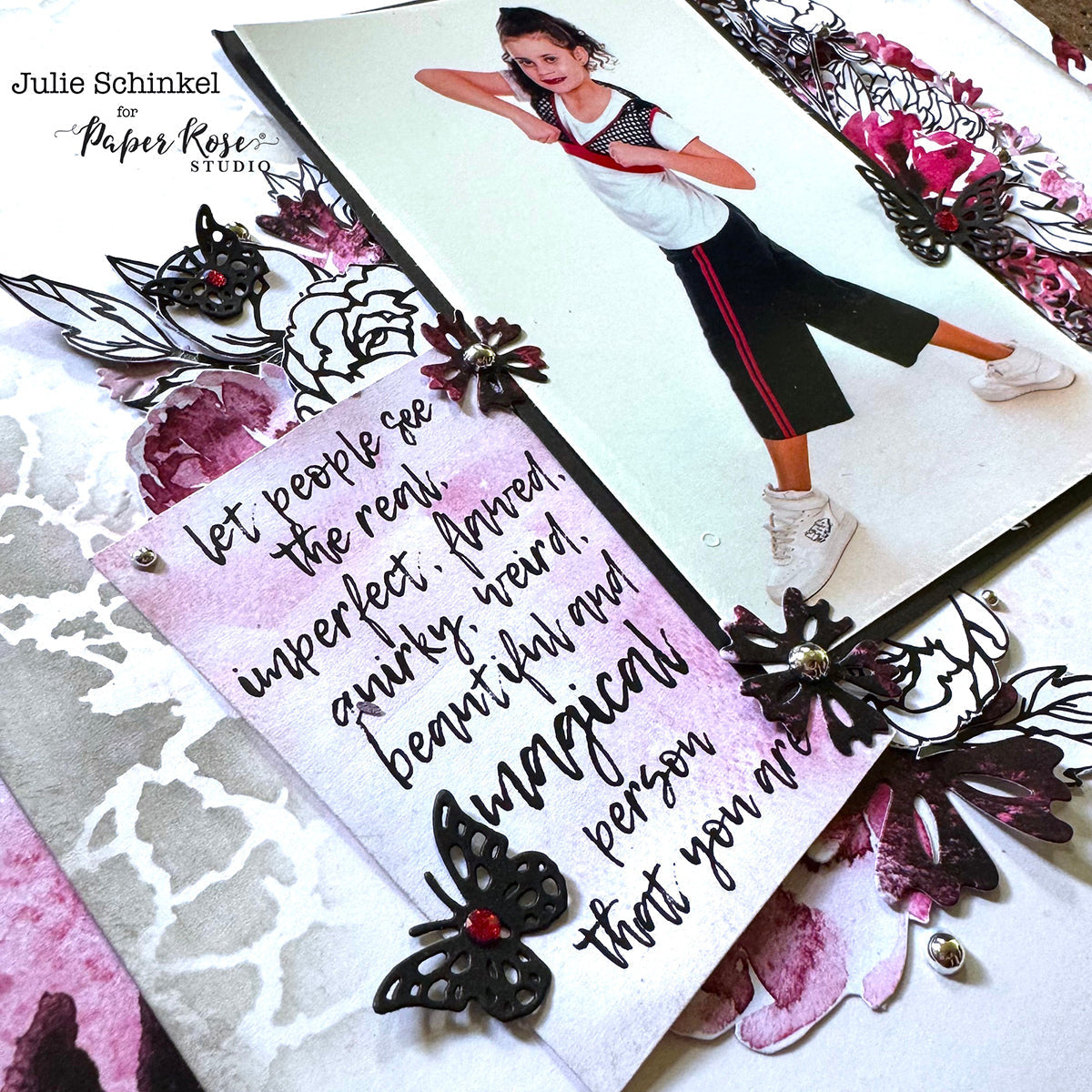 Urban Garden Scrapbook Layout - Julie Schinkel