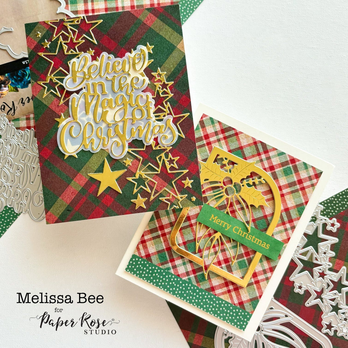 Christmas Plaid Cards – Melissa Bee
