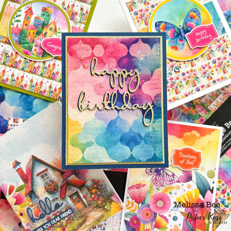 Rainbow Village Cards - Melissa Bee